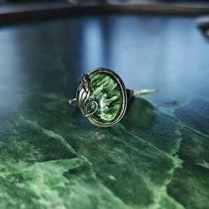 Sterling Silver Vintage Seraphinite Ring